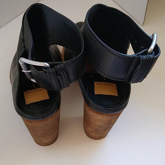 Dolce Vita Black Leather Mule Booties 8.5 - Picture 5 of 14